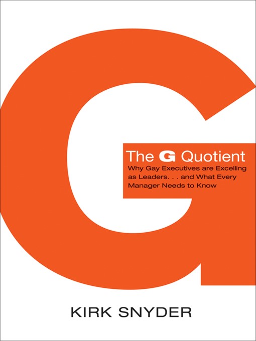 Title details for The G Quotient by Kirk Snyder - Available